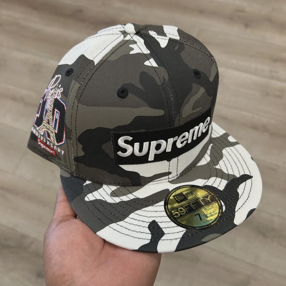Supreme Shop Box Logo New Era 59FIFTY Fitted  size 7 3/8 Hat new SF
